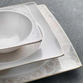 Schafer Glamor Point Yemek Takımı 60 Parça-Beyaz - 9