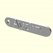 Aydın Kişiye Özel Zincirsiz Bavul Çanta Eşya Tag Künye Sevgiliye Eşe Hediyelik Askı Organik Plastikten - 5