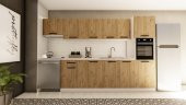 Visas Concept 320 Cm Aylin Hazır Mutfak Dolabı Aspiratör Ve Ankastre Kiler Modüllü Atlantik Çam (TEZGAH DAHİL) - 1