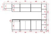 Visas Concept 320 Cm Bulut Hazır Mutfak Dolabı Kiler Ve Aspiratör Modüllü Beyaz  (Tezgah Dahil) - 4