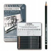 Lyra Rembrandt Art Design Profesyonel Dereceli Kalem Seti 12li Metal Kutu - 1