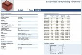 Trafo El-Kom 8VA 2X24V Mavi RN142447  2X0,167 Miliamper - 2