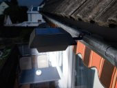 Güneş Enerjili Solar Şarjlı Balkon Duvar Oluk Lambası Işıldak Dekoratif Bahçe Fener - 4