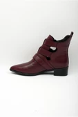 BORDO HAKİKİ DERİ KADIN BOT CHELSY - 3