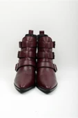 BORDO HAKİKİ DERİ KADIN BOT CHELSY - 5