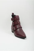 BORDO HAKİKİ DERİ KADIN BOT CHELSY - 2