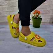 Da-Ye 1001 P Sarı Önü Kapalı Yumuşacık Kaydırmaz Sandalet & Terlik thumbnail 3