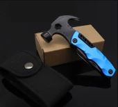 Valkyrie Çok Fonksiyonlu Çekiç Çakı Çantalı Kamp Outdoor Testere Tornavida Seti Mavi - 2