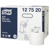 Tork Premium Çift Rulo Tuvalet Kağıdı 90 Metre 27'li Paket (127520) - 1