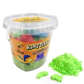 Lino Kinetik Kum 500 gr. Kova + 3 Kalıp YEŞİL - 1