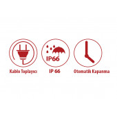 İVİGO 450 Watt  Profesyonel Elektrikli Havlu Isıtıcı / Beyaz - 5