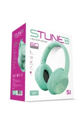 Powerway Stune Kulaküstü Turkuaz Bluetooth Kulaklık Hafıza Kartı 6D Sound 18 Saat Kullanım Süresi - 5