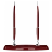 Scrikss 17 Masa Takımı Dolma Kalem - Tükenmez Kalem Bordo - 3