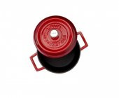 Lava Trendy Yuvarlak 20 cm Demir Döküm Derin Tencere Kırmızı - 3