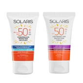 Solaris Tüm Cilt Tipleri İçin Güneş Kremi SPF 50+ (50 ml) ve Leke Karşıtı Güneş Kremi SPF 50+ (50 ml) - 1