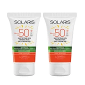 Solaris Yağlı Cilt Tipleri İçin Mat Bitişli Yaşlanma Karşıtı Jel Güneş Kremi SPF 50+ (50 ml) x 2 Adet - 1