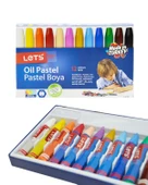 Lets 12 Renk Karton Kutulu Pastel Boya thumbnail 2