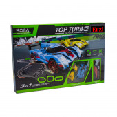 1/43 Ölçek Yarış Pisti Işıklı Formula Pisti İki Kişilik Top Turbo - 2