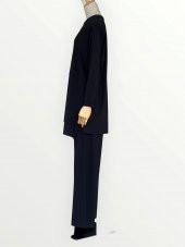 PİS DİKİŞLİ BOL PAÇA PANTOLONLU BAMBU TAKIM - 2
