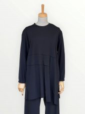 PİS DİKİŞLİ BOL PAÇA PANTOLONLU BAMBU TAKIM - 5