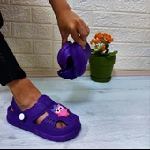 Da-Ye 1001 P Mor Önü Kapalı Yumuşacık Kaydırmaz Sandalet & Terlik thumbnail 6