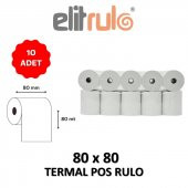 Elitrulo Termal Pos Rulo 80mm x 80mt - 10 Adet - 1