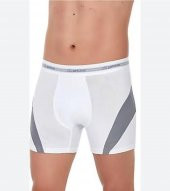 YILDIZ 115 ERKEK BEYAZ COMFORT MODAL BOXER 6 ADET - 1