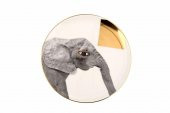 Porland Wild Life Elephant Düz Tabak 20 cm 04ALM005138 - 1