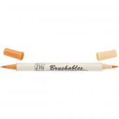 Zig Brushables 2 Renk Tonu Fırça Uçlu Marker Kalem 070 Pure Orange - 1