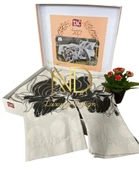 Taç Çift Kişilik Saten Nevresim Takımı Sharon Gri - 4