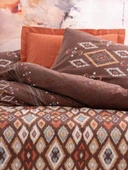 Cotton Box Etnich Nevresim Takımı Çift Kişilik Belize Kahve - 6