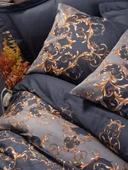 Cotton Box Çift Kişilik Saten Nevresim Takımı Sarina Lacivert - 6