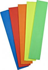 Nova Color Fosforlu Grapon Kağıdı 5 Renk Karışık 50 cm x 200 cm. - 1
