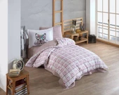 Hobby Tek Kişilik Poplin Nevresim Takımı Monart Pembe - 1