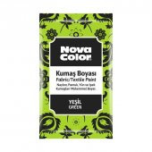 Nova Color Toz Kumaş Boyası 12 gr YEŞİL - 1