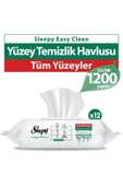 Sleepy Easy Clean Yüzey Temizlik Havlusu&mendili 12x100 (1200 YAPRAK) thumbnail 1