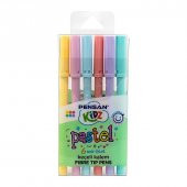 Pensan Kidz Keçeli Boya Kalemi 6 Pastel Renk - 1
