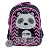 MIKRO OKUL CANTASI MUGGLE PANDA SIYAH MU7303 - 1