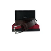 Fossil Kahve Suni Deri 4,5 cm Erkek Kemeri-130 - 1