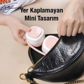 Coofbe 1600Mah Kulaklık Tasarımlı Askılıklı Taşınabilir 3 Kademeli Şarjlı Boyun Fanı Boyun Vantilatör Soğutucu - 10