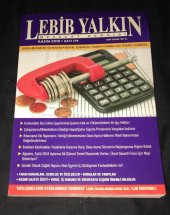 LEBİB YALKIN MEVZUAT DERGİSİ Kasım 2018 Sayı 179   ( İKİNCİ EL ÜRÜN ) - 1