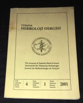 TÜRKİYE HERBOLOJİ DERGİSİ Ocak 2001 Cilt 4 Sayı 1   ( İKİNCİ EL ÜRÜN ) - 1