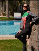 Mayovera Modern Pembe Çizgili Tasarım Mayo thumbnail 5