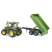 Bruder John Deere 5115M Oyuncak Traktör ve Römork - 5