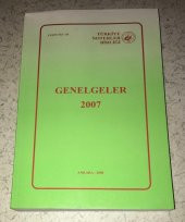 GENELGELER 2007 Türkiye Noterler Birliği   ( İKİNCİ EL ÜRÜN ) - 1