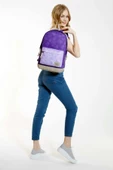 Kaukko Wichlight Üç Bölmeli Mor Okul ve Günlük Sırt Çantası - Kız Çocuk thumbnail 3