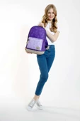Kaukko Wichlight Üç Bölmeli Mor Okul ve Günlük Sırt Çantası - Kız Çocuk thumbnail 4