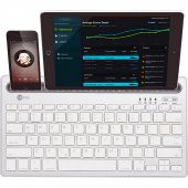 Lenovo Lecoo BK100 Çoklu Cihaz Özellikli Şarj Edilebilir Kablosuz Klavye Beyaz - 1