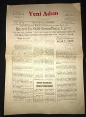 YENİ ADIM Gazetesi 20 Nisan 1965 Salı [Çorum Gazetesi]   ( İKİNCİ EL ÜRÜN ) - 1