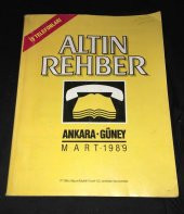 ALTIN REHBER ANKARA - GÜNEY Mart 1989 [İş Telefonları]   ( İKİNCİ EL ÜRÜN ) - 1